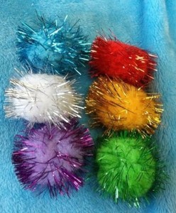 cat tinsel ball