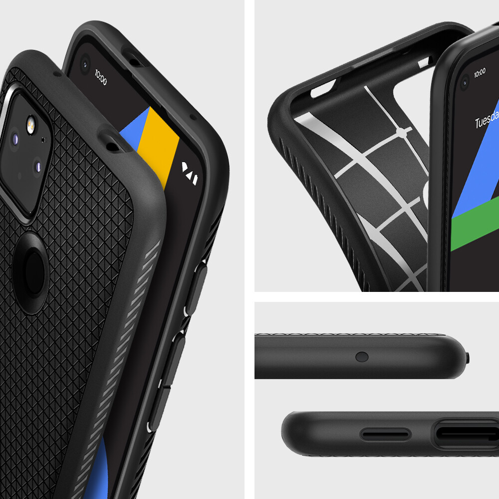 Google Pixel 4a 黒 Spigenケース付き Google Pixel 4a 5G Pixel 5 Case | Spigen [Liquid Air] Protective