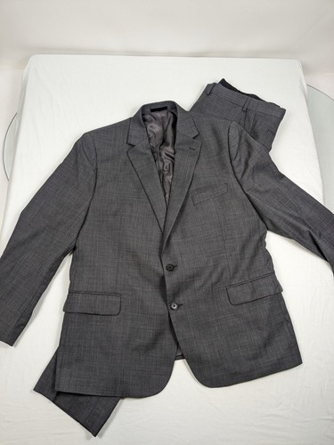 Lauren Ralph Lauren Suit Mens 48 R Gray Wool Blazer Pants 2 Button Sport Coat