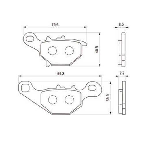 パン品 DAYTONA OEM 79831 Red pad Brake pad From Japan | eBay