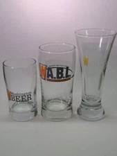 3 BEER Taster Glasses:  W.A.B.L. = Washington Beer Lovers - Festival Promotions