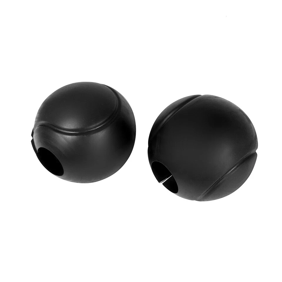 Motorcycle Engine Guard Crash Bar Protector Rubber Round Ball For Harley Yamaha - Image 2 of 4