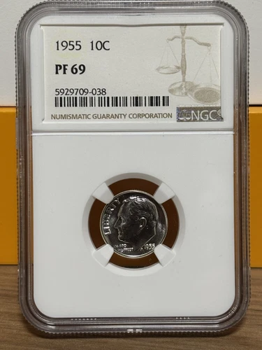 1955 Washington Quarter Proof NGC PF 69  