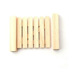 Maison de Poupées Petit Portail Inachevé Bare Bois Miniature Jardin Clôture