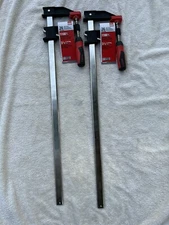 Pair Of BESSEY 24” Capacity Bar Clamp Composite Plastic Handle 3 1/2” Throat