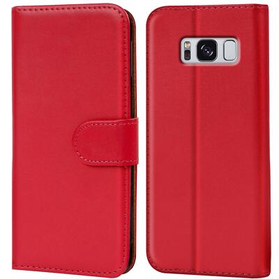 Schutz Hülle Für Samsung Galaxy S8 Handy Klapp Schutz Tasche Book Slim Flip Case
