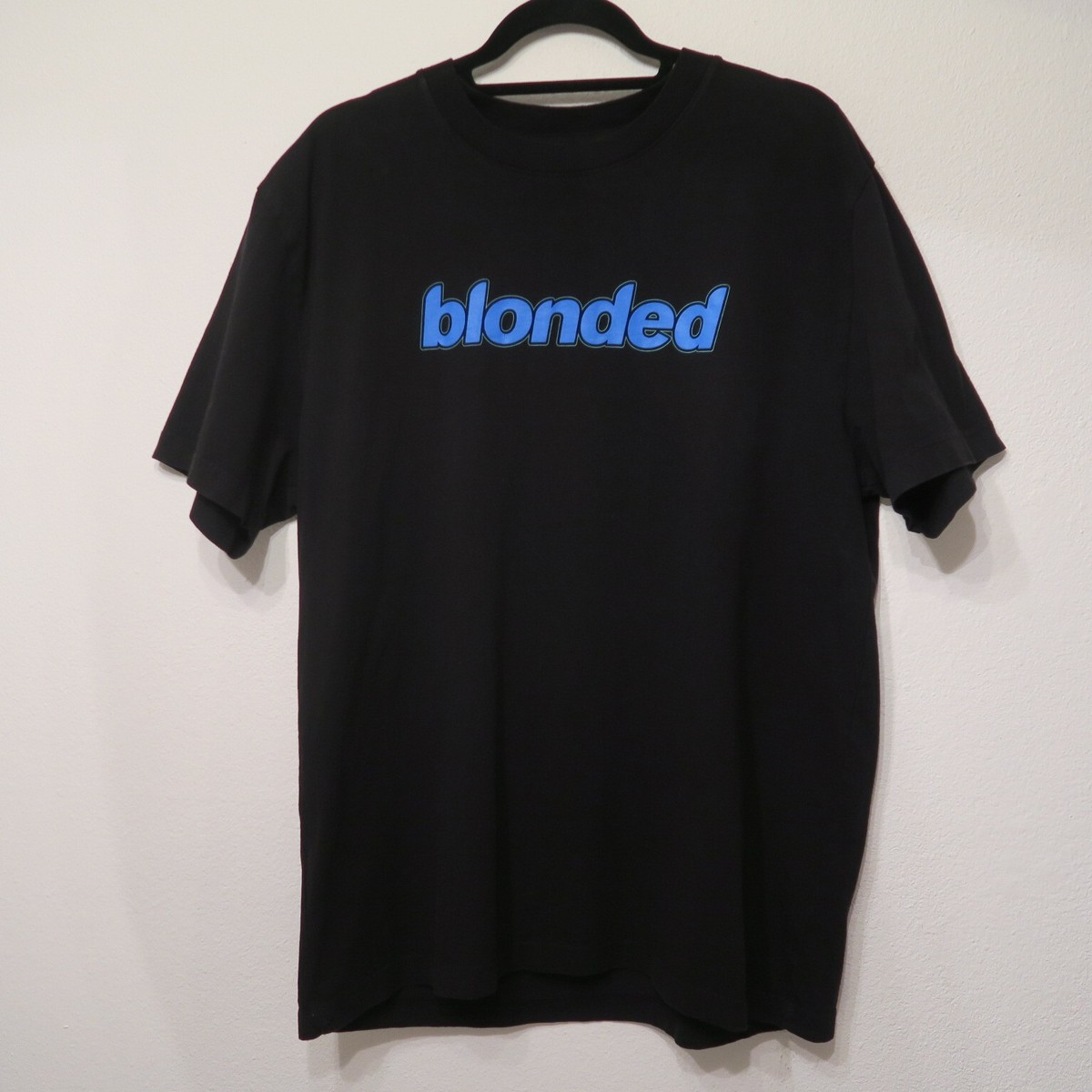 Offical Frank Ocean Blonded Logo T-Shirt Black Blue Large L Offical Frank Ocean Blonded Logo T-Shirt Black Blue Large L