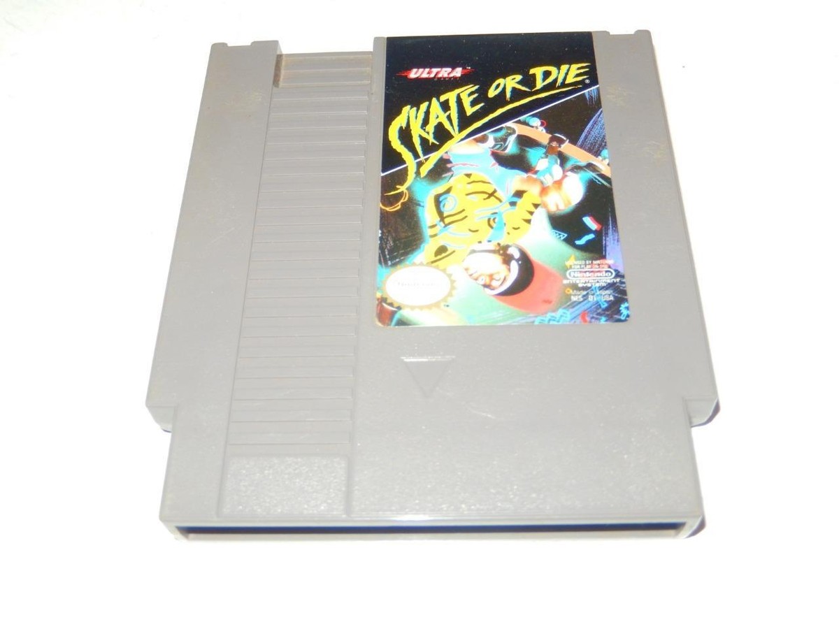 ULTRA- SKATE OR DIE NINTENDO NES ORIGINAL SYSTEM GAME- TESTED FINE
