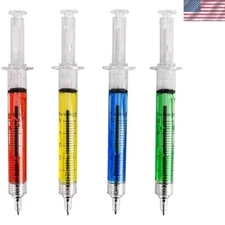Assorted Colorful Syringe Design Pens - Perfect for Creative Expressions!