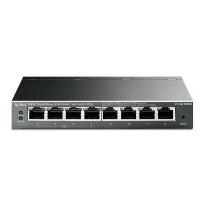 TP-Link TL-SG108PE 8-Port-Gigabit-Easy-Smart-Switch + 4 PoE-Ports