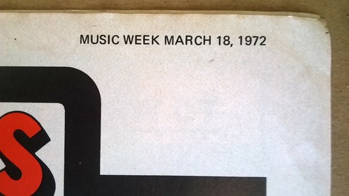 TOP 50 ALBUMS CHART from March 18th 1972 - OFFICIAL MUSIC WEEK - Picture 2 of 4