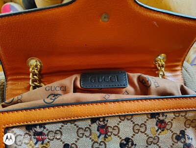 mickey mouse gucci bag Chain Strap