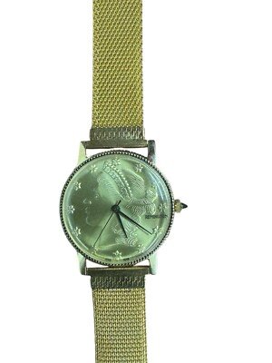RARE Vintage Remington Rouan Bicentennial Coin Mechanical Watch Mens Gold  Tone