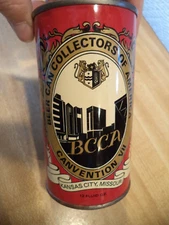 BCCA BEER CAN COLLECTORS OF AMERICA 12 OZ STRAIGHT EDGE STEEL 1977 KANSAS CITY