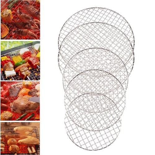 Stainless Steel BBQ Grill Grate Grid Wire Mesh Rack Cook Replacement Net Round - Picture 8 of 16