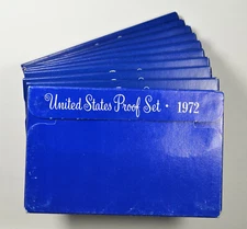 1972-S U.S. Mint Proof Sets 10 Set Lot OGP