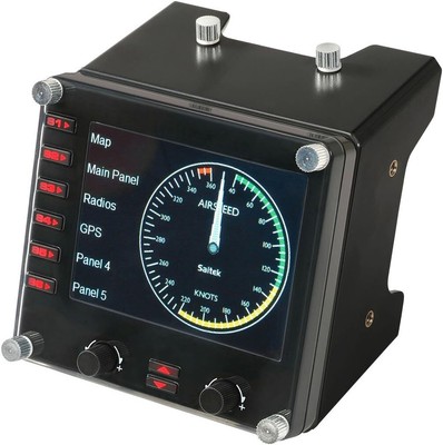 Logitech G USB Pro Flight Instrument Panel Black 
