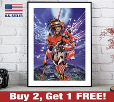 Intron Depot Poster 18" x 24" Print Masamune Shirow Art Wall Decor Cyber Girl