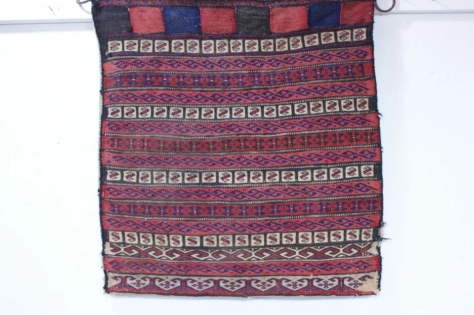 nr C3391 Original Turkmenistan Teppich Türkmen Tasche Kelim fein ca 60 x 57 cm - Bild 2 von 4