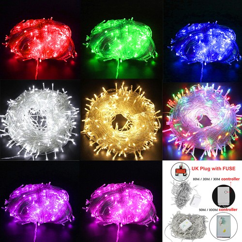 Mains Plug in LED Fairy String Lights 10100M Waterproof Outdoor