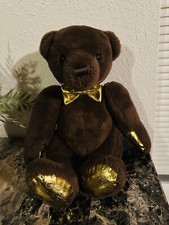 FAO Schwarz 160th Anniversary Teddy Bear Embossed Large Stuffed Plush Christmas