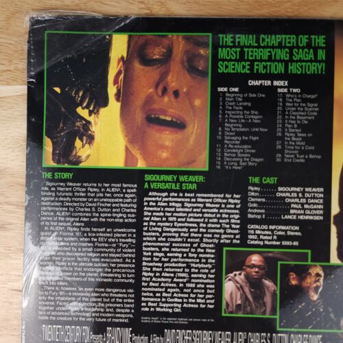 Alien 3 Laserdisc LD Movie Special Widescreen Edition Sigourney Weaver Sealed - Picture 7 of 10