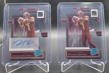 2022 Panini Clearly Donruss Football Jahan Dotson Autographed Card & Base Card🏈