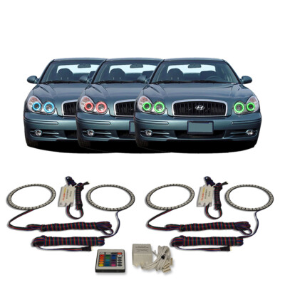 RGB Multi Color IR Headlight Halo kit for Hyundai Sonata 02-05