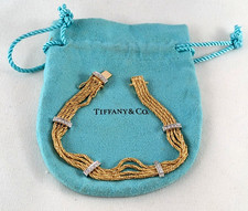 Vintage 18K Gold TIFFANY & CO. Approximately .33 Ct Diamond Bracelet 7.25"