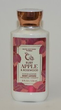 1 BATH  BODY WORKS RUBY APPLE ROSEWOOD BODY LOTION CREAM HAND 8OZ SHEA BUTTER