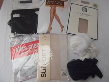 vtg lot 7 sheer pantyhose lingerie Different size color Hanes Givenchy Aston NEW