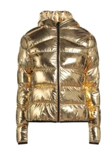 Brand New Cavalli Class Shell Jacket ,Women Size S Gold Org Price $943