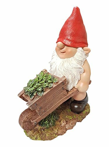 Vivid Arts Gnome with Wheelbarrow Planter