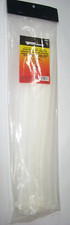 Forney 62079 Extra Heavy Duty Cable Ties 18 in Long 175 lb Capacity White 50pk