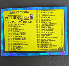 Topps Star Wars Return of the Jedi Checklist 133-172 Trading Card 220