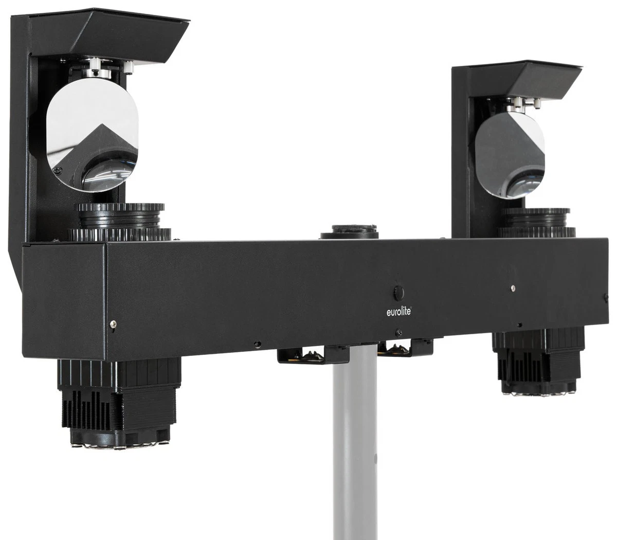 Barra de escaneo LED móvil con 2 escáneres completos (2 x 37,5 W) incl. mando a distancia