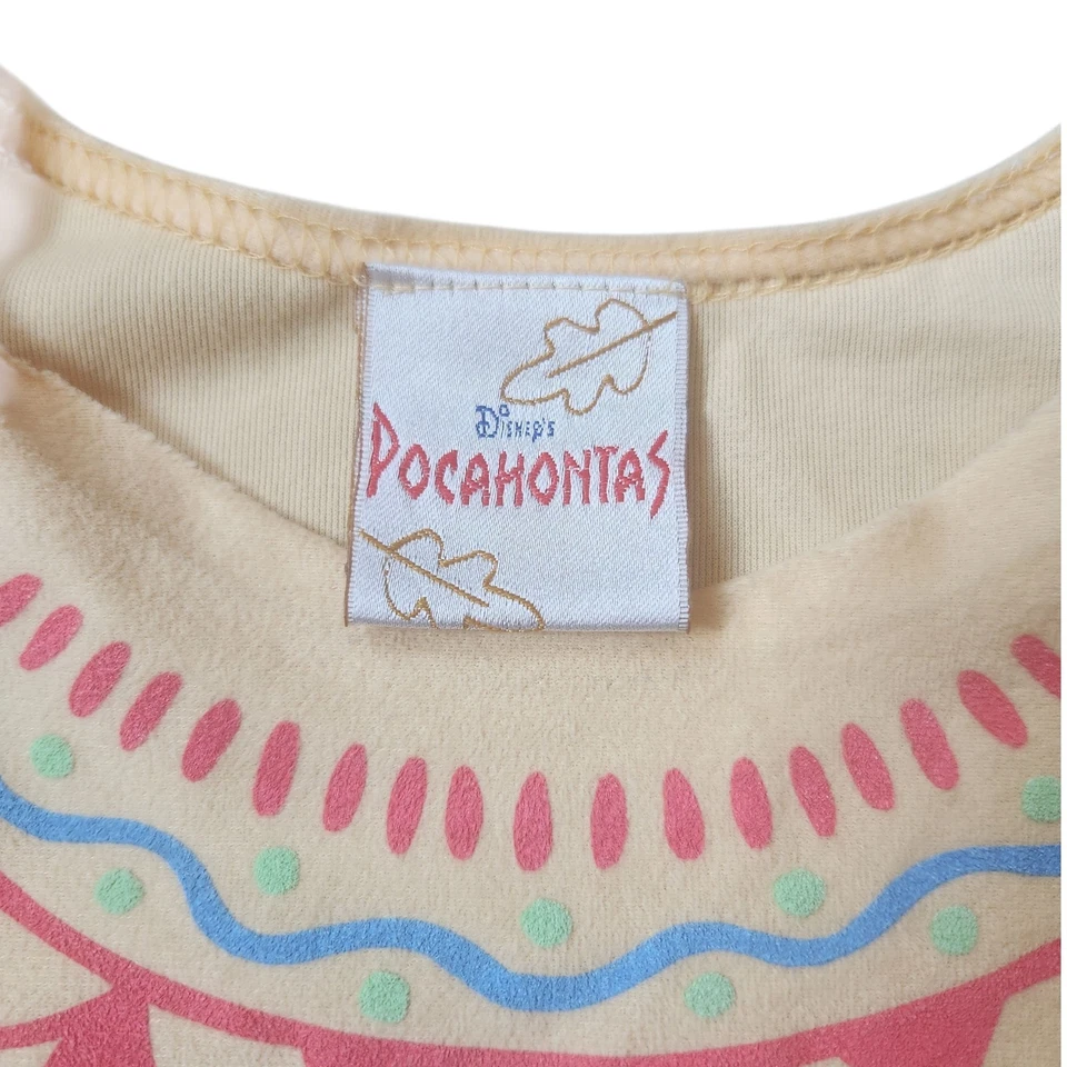 De Colección Disney Princesa Pocahontas Flecos Imitación Gamuza Vestido Disfraz Años 90 Niños Niñas Pequeño Foto 2 de 4