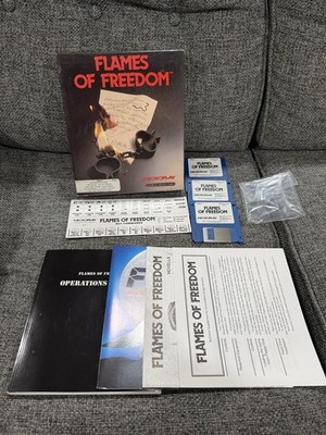 Flames of Freedom for Commodore Amiga Complete in Box with Disks and Manuals
