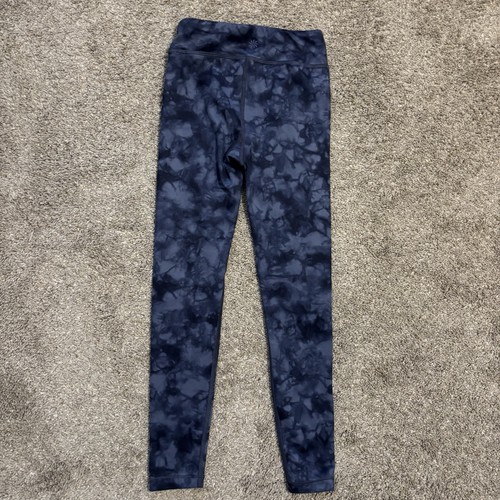 Athleta Girl High Rise Printed Chit Chat Tight Legging Size Small 7 Blue Tie Dye - Picture 11 of 11