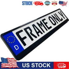Euro License Plate Tag Holder Mounting Adapter Bumper Frame Bracket5 520 x 113mm