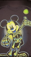 Disney Mickey Mouse Kids XS 4 Glow in the Dark Halloween Shirt Late