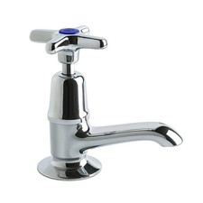 Clever Performa 2159 Cross Top Basin Tap Cold x1 | Chrome Brass Bathroom Tap