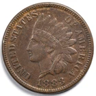 1883 Indian Head Penny Cent Very Fine/Extremely Fine (VF/XF)