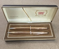 Vintage Cross 14kt Gold Filled Pen Pencil Set