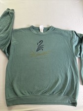 Vintage Flamingo Hilton Las Vegas Sweatshirt Men's XL Teal Retro 90s USA Made