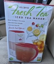 Mr. Coffee Fresh Tea Iced Tea Maker TM75RS 3 Quart Red TM75 NEW in Damaged Box