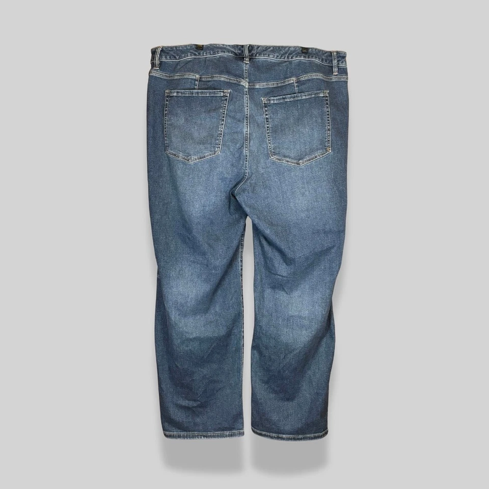 Lane Bryant Straight Jeans Flex Magic Waistband Fit Genius High Rise Blue 26/28 - Image 2 of 4