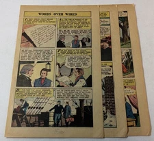 1960 five page cartoon story~ SAMUEL B MORSE Words Over Wires