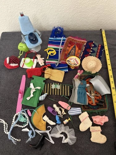 Huge Lot Of Vintage Barbie Accessories 1970’s, 80s