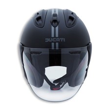 Ducati BLACK SWAG Arai VZ-RAM Black Open-Face Helmet New Size XL Made in Japan